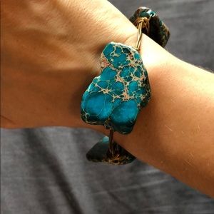 Teal Bourbon and Bow ties bracelet